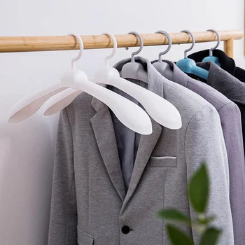 

5PCS Non-slip Clothes Rack Wide Shoulder Plastic Drying Hook Rotatable Strong Load Bearing Rack Clothing Wardrobe Storage Hanger