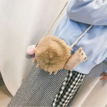 

Cute Cartoon Alpaca Llama Shoulder Bag Animal Women Kids Girls Handbag Messenger Crossbody Tote Bags Purse Satchel