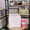 New Cube Folding Cotton Linen Fabric Storage Basket Kids Clothes Storage Box Waterproof Laundry Basket For Toys Organizers 5