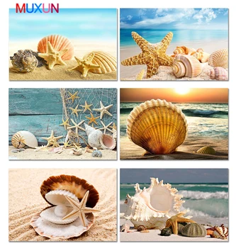 

5D Diy Special Shaped Beach Landscape Diamond Embroidery 3D Full Square Diamond Painting Strand Landschap Diamond Mosaic 8Jh18