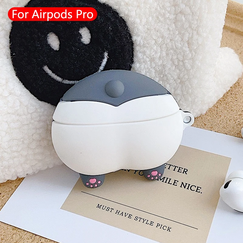 893 For Airpods Pro Милые Мультяшные беспроводные bluetooth наушники airpods pro Чехол защитный чехол для Apple Airpods 1/2 гарнитура силиконовый мягкий чехол - Цвет: 893 For Airpods Pro