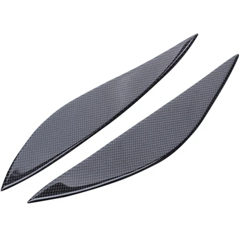 

Car Real Carbon Fiber Headlight Eyebrow Eyelid Trim for Mercedes Benz W204 Pre-Facelift 2008 -2011