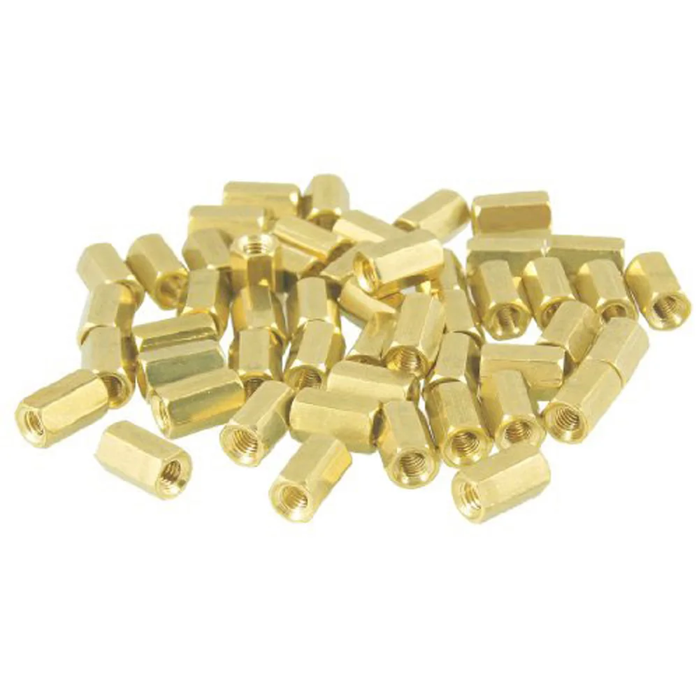 

COFA 50 Pcs Metal Hex M3 Female Screw PCB Standoff Spacers 8mm Body