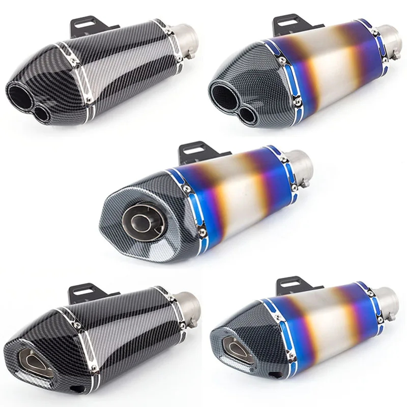 51 мм Мотоцикл выхлопная труба akrapovic глушитель выброса выхлопных газов Moto с дБ убийца для Z250 CBR500RR Z900 ZX6R для мотокросса