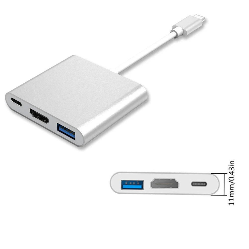 Macbook pro 2016 macbook 2015 3-in-1 Thunderbolt 3 USB  C USB 3.1-HDMI 4K USB3.0 USB 3.1  ȯ ̺