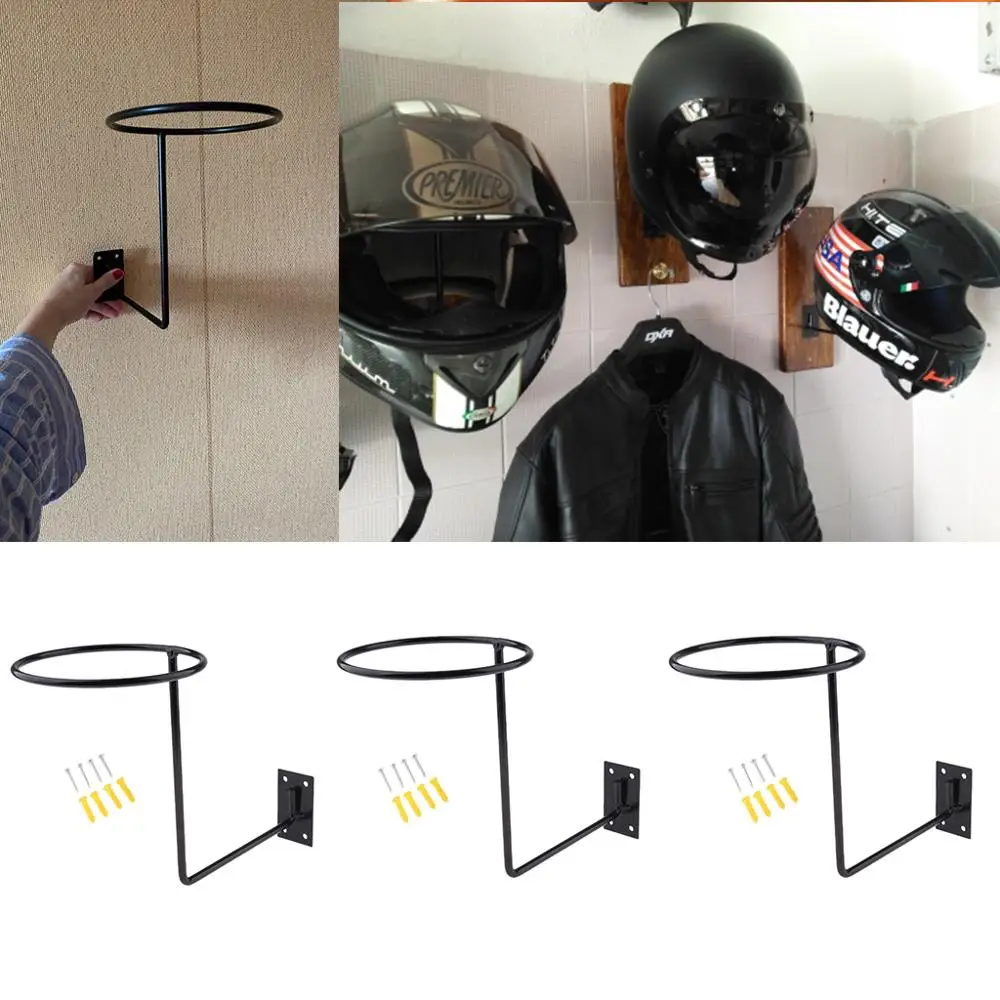 3Pcs Universal Aluminum Motorcycle Accessories Helmet Holder Hanger