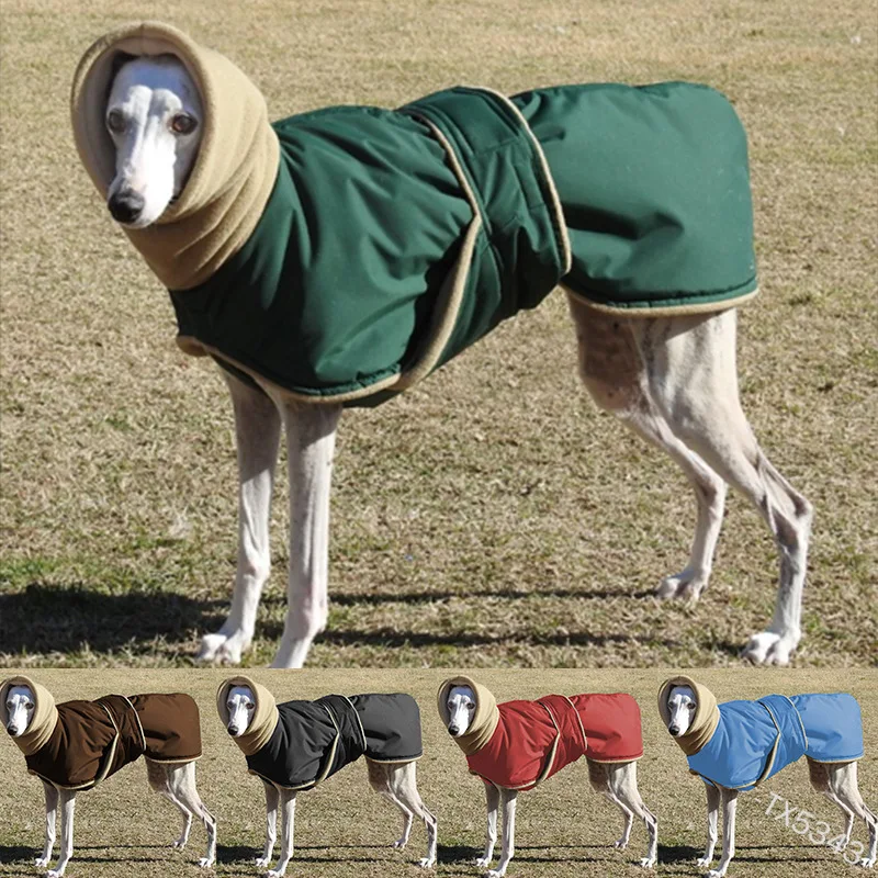 

Warm Pet Clothes Thickened Cold-proof Cotton Clothing Large Dogs Winter Coat Magic Stickers Easy To Put On And Take Off Dog Coat