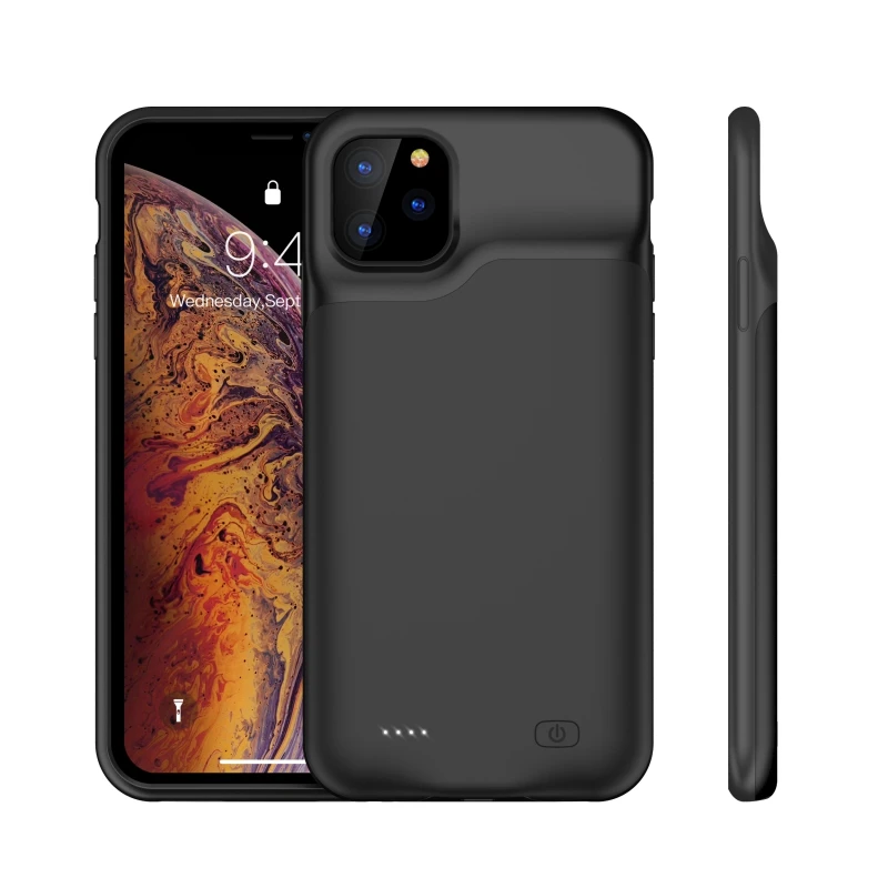 11PRO black XGODY 5200/6000/6500mAh power Bank противоударный чехол для аккумулятора резервного копирования зарядное устройство чехол для iphone 11PRO 11 11PRO MAX - Цвет: 11PRO black
