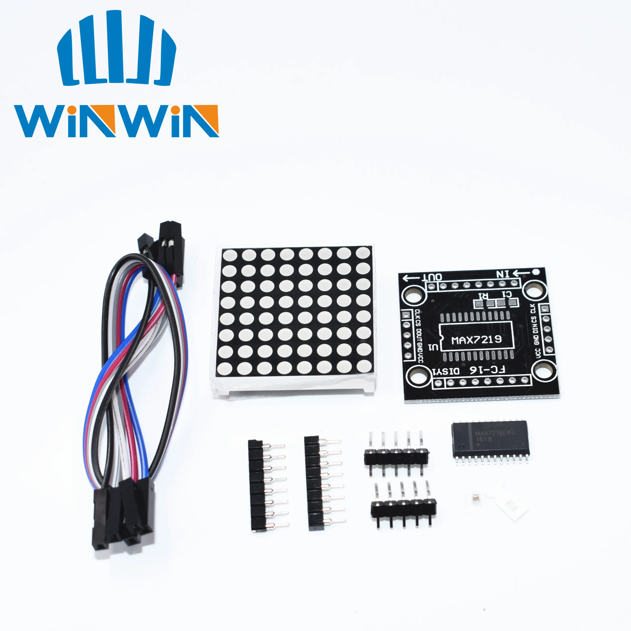 

10pcs MAX7219 dot matrix module microcontroller module DIY KIT