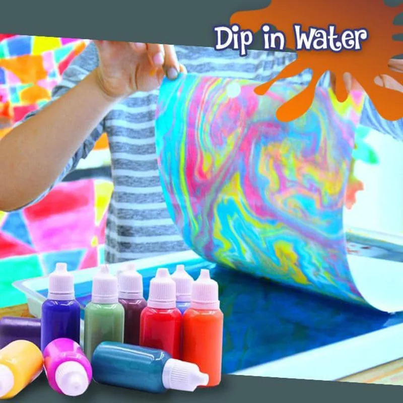 

Hydrographics Water Transfer Marbling Painting Set Painting on Water Drawing Tools Kit P666