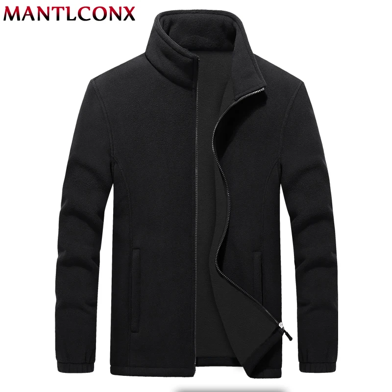 

MANTLCONX M-9XL Fleece Jacket Men Large Size Jacket Coat Men Outerwear Big Size Outdoor Warm Jackets and Coats for Men Winter