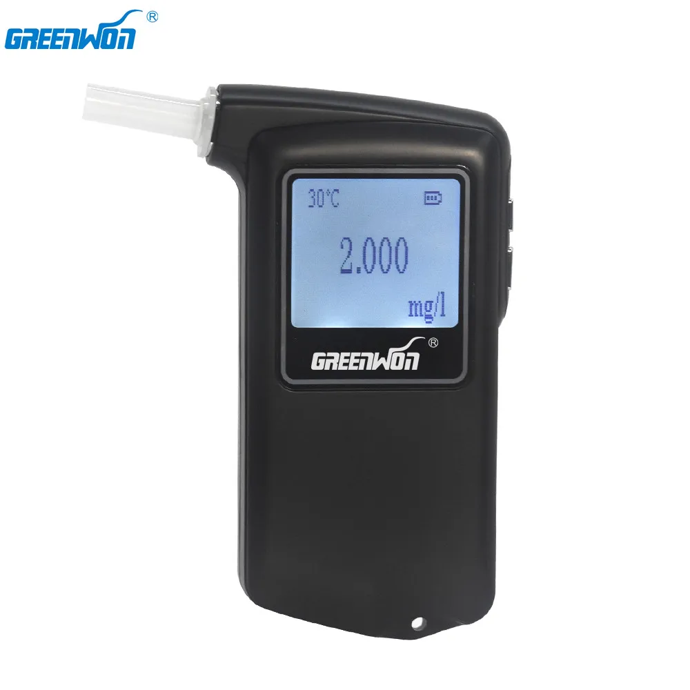 Профессиональный полицейский цифровой алкотестер GREENWON AT 868F бесплатная доставка