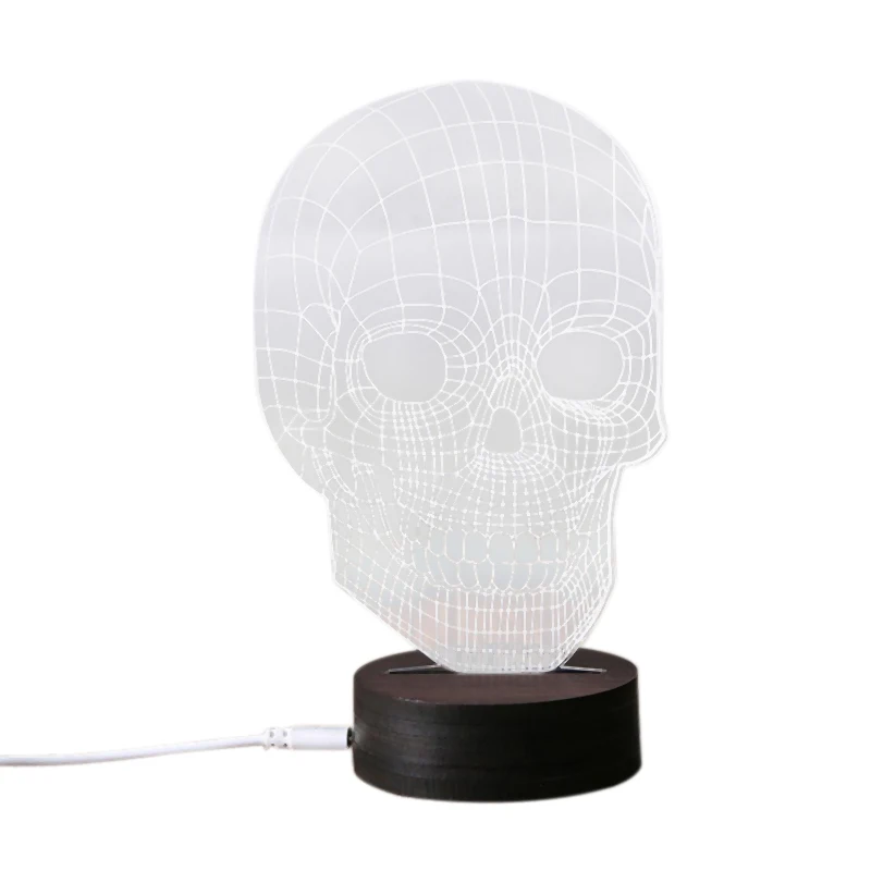 

ABSS-Skull Lamp Led Table Lamp Night Light Children Gifts Room Decoration Gift