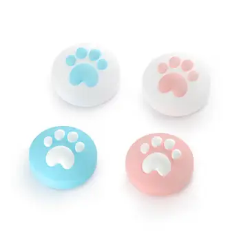 

4Pcs Cat Claw Design Thumb Grip Caps Soft Silicone Cover Joystick Cap for Nintendo Switch & Lite