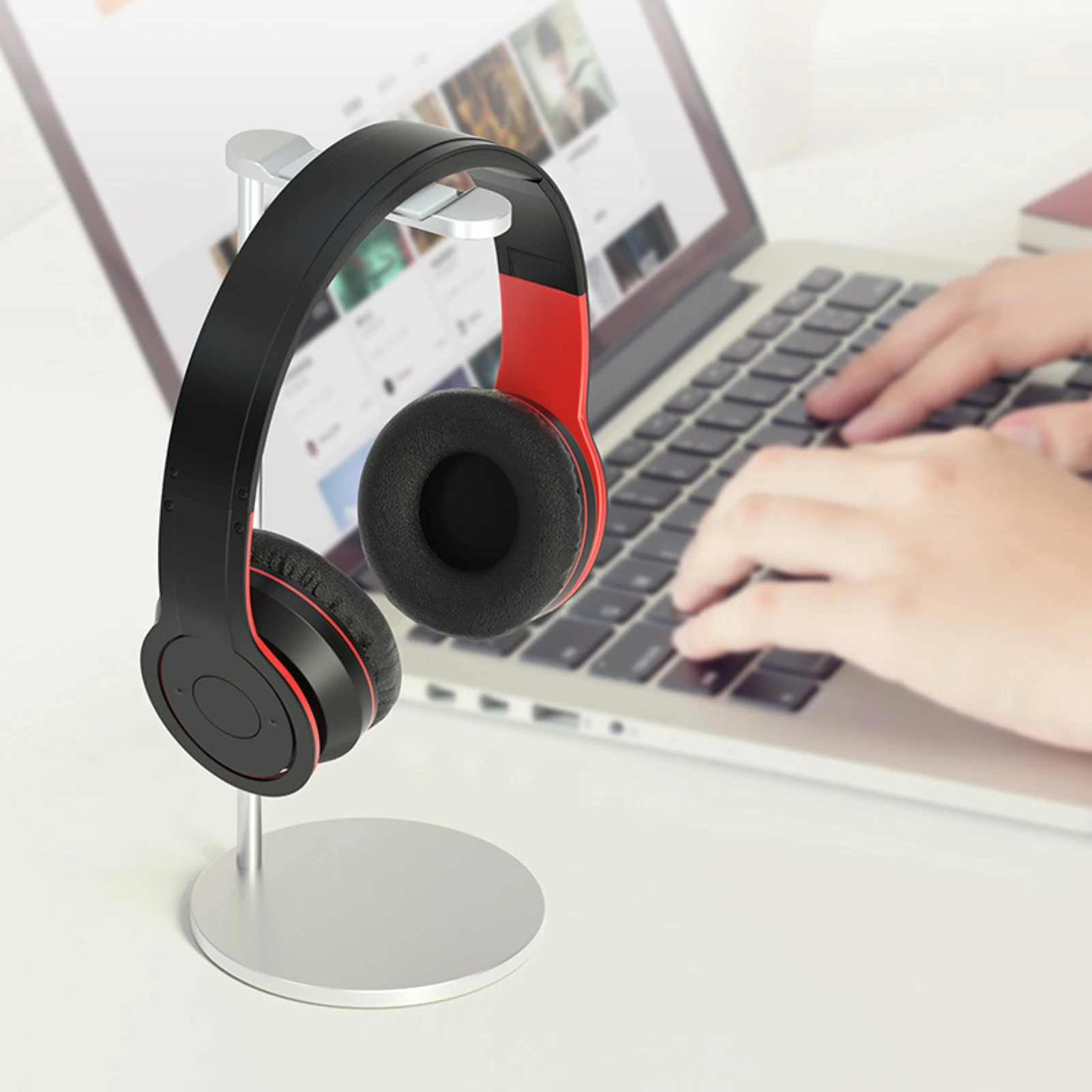 Headphone Stand Holder Universal Gaming Headset Earphone Holder Table Desk Display Rack Hanger Support for All Headphone Sizes