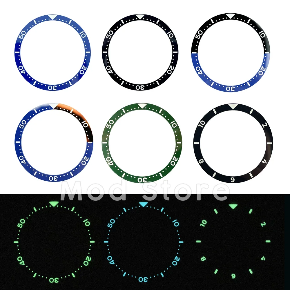 

NEW Finish Flat 38mm BGW9 Lume C3 Lume Top Quality Ceramic Bezel Insert SKX007/SKX009/SKX011 Mod Super Green Blue Black