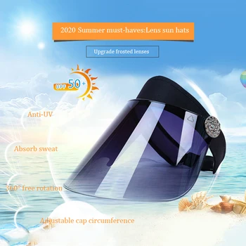 

1PC Adjustable Protective Hat Anti-foam Spit Cap UV Protection Sun Visor Full Face Cover Mask Windproof Face Shield Washable