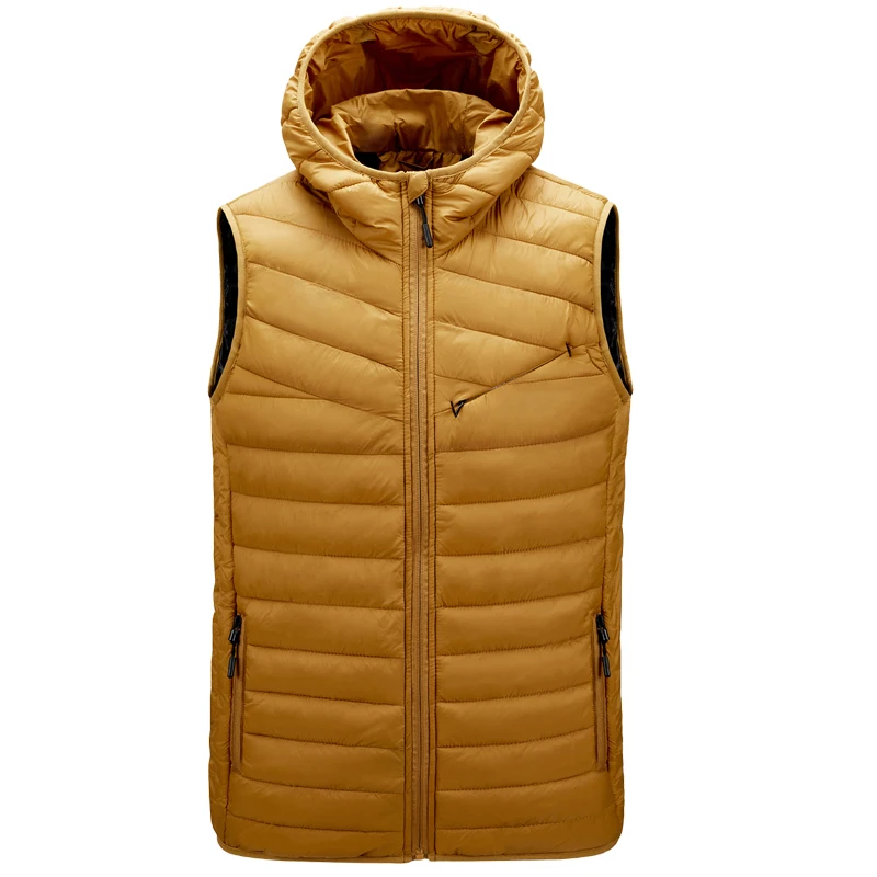 Marca Hombre Chaqueta Invierno Hombre Chaleco Para Plumón Algodón Chaqueta  Sin Mangas Chaleco Hombre Talla Grande Abrigo Cálido Hombre