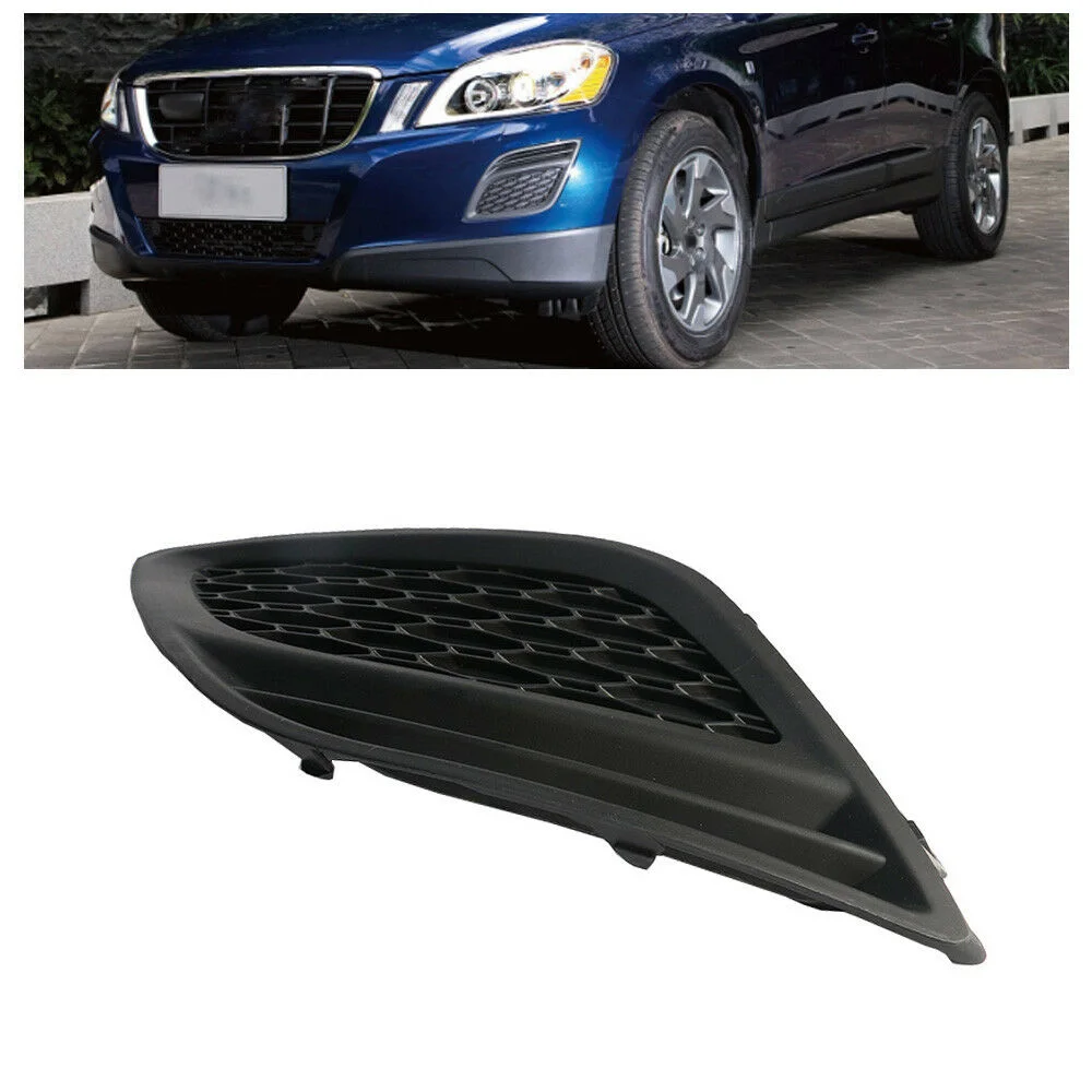 Черный противотуманный светильник крышка Крышка для Volvo XC60 2011-2013 бампер решетка внешние наклейки