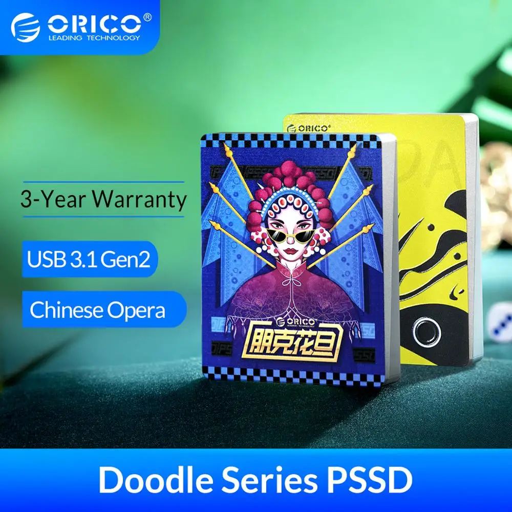 ORICO внешний SSD жесткий диск 1 ТБ 120 ГБ 240 480 Doodle серия Портативный твердотельный