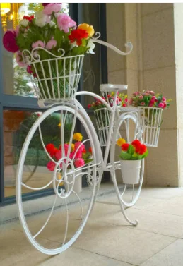  Wedding wedding prop window display decoration European-style retro iron floor bicycle float frame