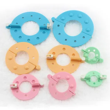 

Round Pompoms Woolen Ball Maker 4 Sizes Sewing Tools Weaving Tool Pompon Knitting Machine DIY 4 Colors Knitting Tools