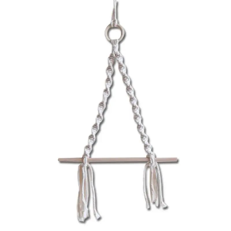 

Cotton Rope Curtain Tiebacks and Toilet Paper Dispenser - Boho Style Home Deco