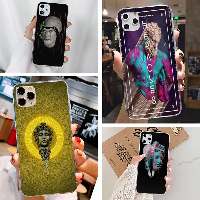 Мягкий черный чехол для Iphone 5 6 7 8 11 Plus XR X XS MAX SE2020 IPhone 11PRO прозрачный