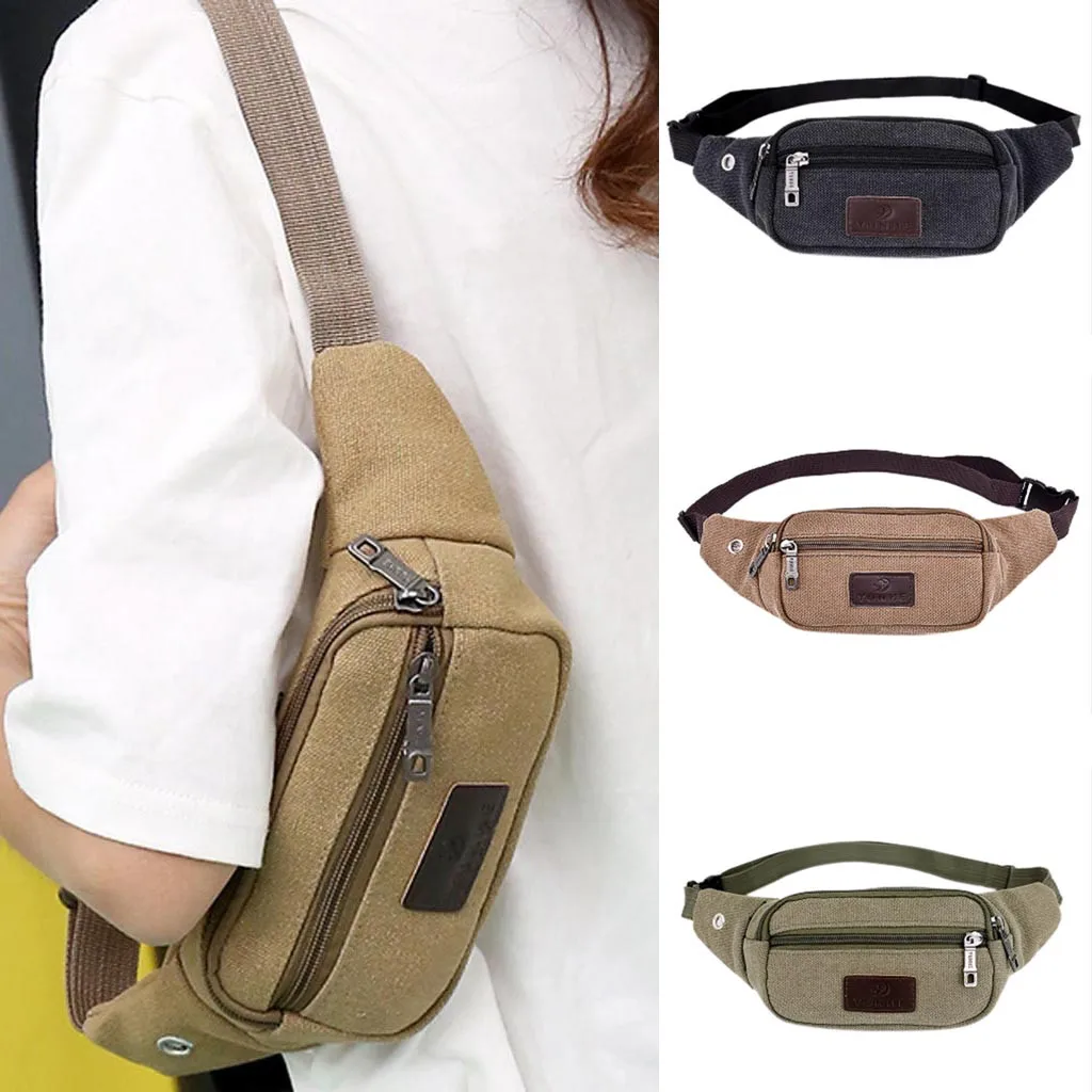

Fashion mini fanny pack for women men 2020 New Fashion Casual Pocket Outdoor Sports Shoulder Bag Unisex Messenger Bag Phone Bag