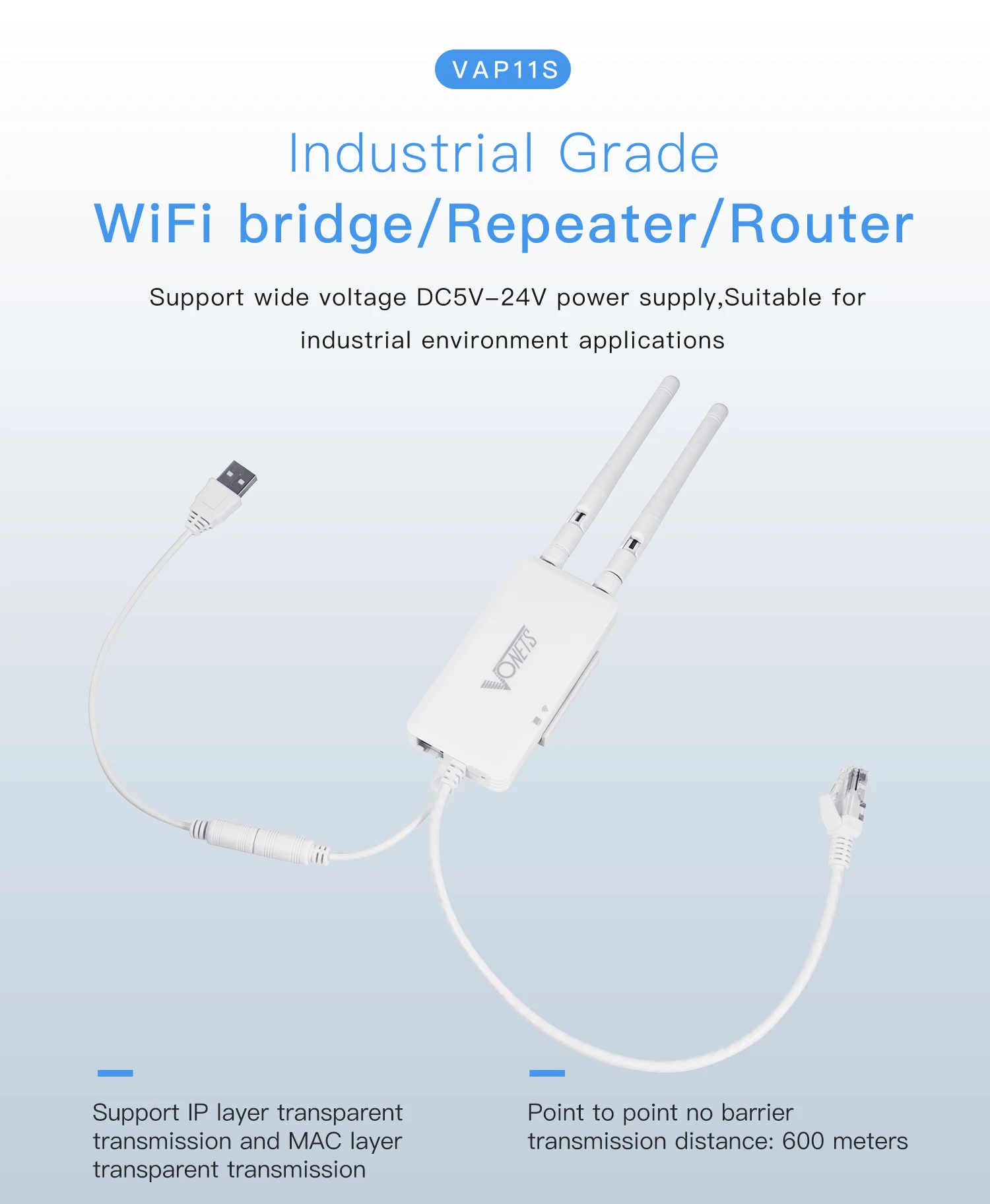 Vonets 2.4ghz wifi para ethernet ponte wifi