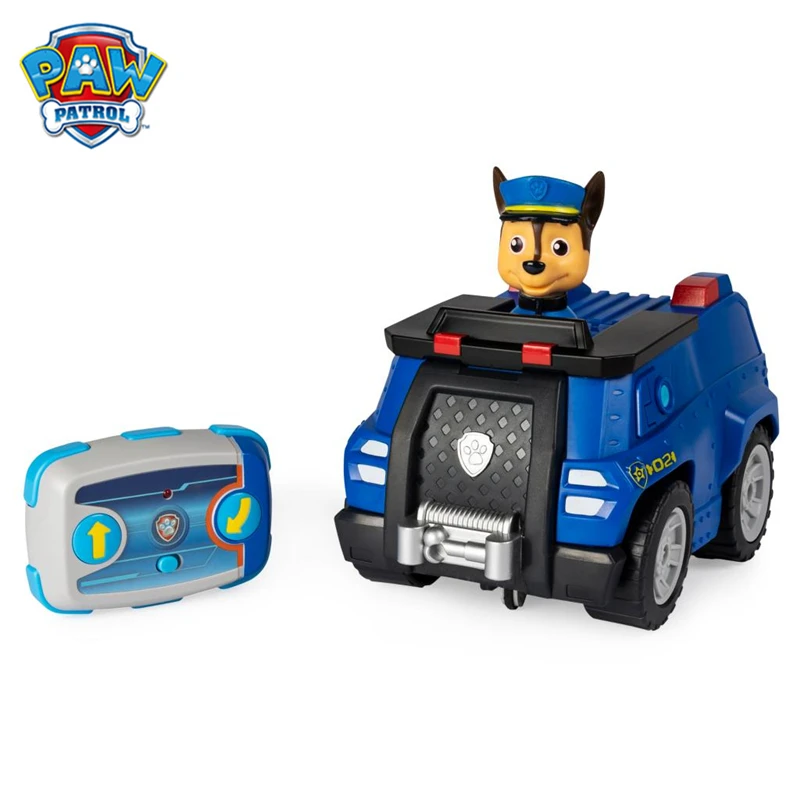 

Original Paw Patrol Chase Remote Control Fire Truck with 2-Way Steering RC Vehicle Toy Set Anime Action Figure Model Kid Gift
