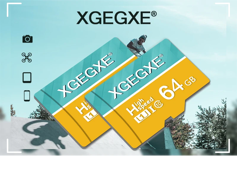 XGEGXE TF карта 64 ГБ 32 ГБ высокая скорость класс 10 16 ГБ 8 ГБ U1 T флеш-карта UHS-I для телефона камеры ПК карта памяти