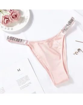 

Women Slik Panty Sexy Lace Lingerie Temptation Low-waist Panties Embroidery Women Underwear Female T Back Women Panties 1 Pcs