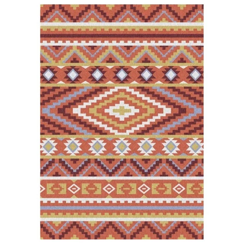 Бирюзовый ковер в национальном богемном стиле геометрический Коврик для дивана турецкий ковер персидский красный мягкий коврик для гостиной прикроватный коврик - Цвет: 6