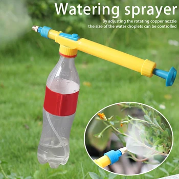 

Water Bottle Sprayer Manual Watering Device Pump Irrigation Air Nozzle Pressure Spray Gardening JS23