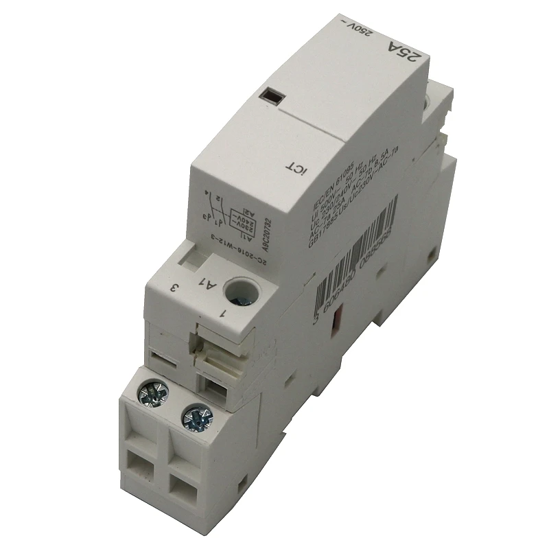 CT 2P 25A 220V/230V 50/60HZ Din rail ac контактор для дома 2NO или 1NO 1NC|ac contactor|contactor achousehold contactor |