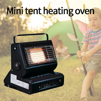 

Portable Outdoor Cooker Stove Dual-Use Heater Camping Tent Gas Heater Stove Tent Accessories Roller for Outdoor Camping Hiking
