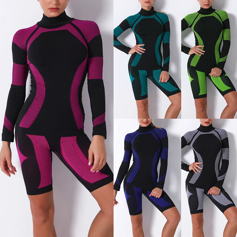 

LOOZYKIT Women Cycling Set Summer Anti-UV Cycling Bicycle Clothing Quick-Dry Mountain Bike Clothes Outdoor Cycling Set 5 Styles
