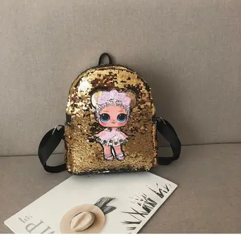 

Small Sequins Backpack Girls Women School Mini Bag Travel Rucksack Shoulder Bags Girls School Bag Handbag