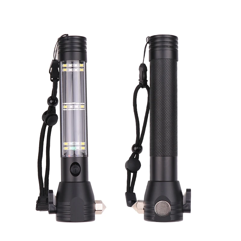 

LED Flashlight Multifunctional Magnetic Flashlight XPE White Red LED Torch USB Rechargeable Flashlight Built-in Battery