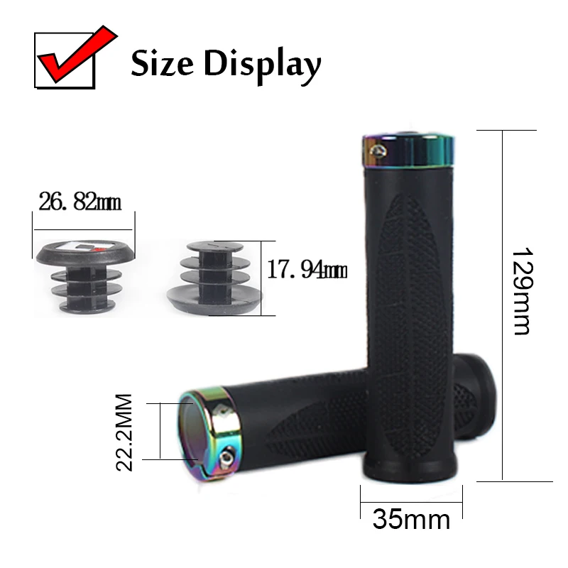 ODI Colored Locking Ring Bike Handlebar Grips MTB Soft-Non Slip Grips Damping Aluminum Alloy Lock Ring Cycling Parts