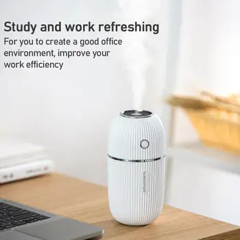 

M Humidifier 300ML Ultrasonic USB Aroma Essential Oil Night Maker Color Diffuser Romantic Mist Humidificador Portable Lamp R1V5