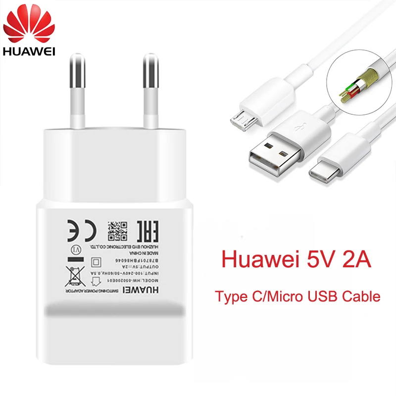 Кабель для быстрой зарядки Huawei 5 В 2 А Micro USB Type-C Mate 7 8 10 Lite P7 P8 Honor 7x 7c 7a | Мобильные