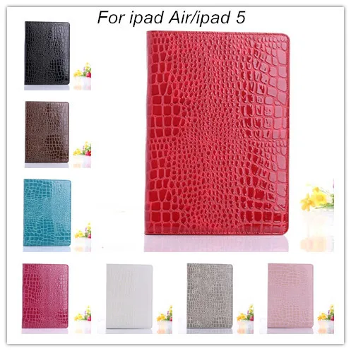 

fashion magnetic crocodile case for ipad 9.7inch 2017/2018 pu leather smart cover table case for ipad 5/6 Air Air 2 stand case