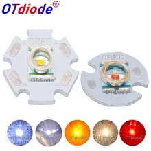 1-50 шт. CREE 3 Вт светодиодный XRE xre Q5 Излучатель Чип светильник Холодный теплый белый желтый оранжевый красный диод для вспышки светильник