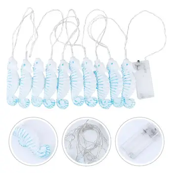 

1 Pc LED Colorful String Light DIY Seahorse Light Room Decoration (Sky-Blue)