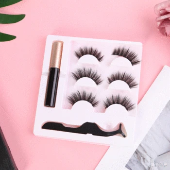 

Magnet False Eyelashes Natural Paragraph Magnetic Nude Makeup Decoration Beginners Lazy New Style Eyeliner Set Densely Cheap