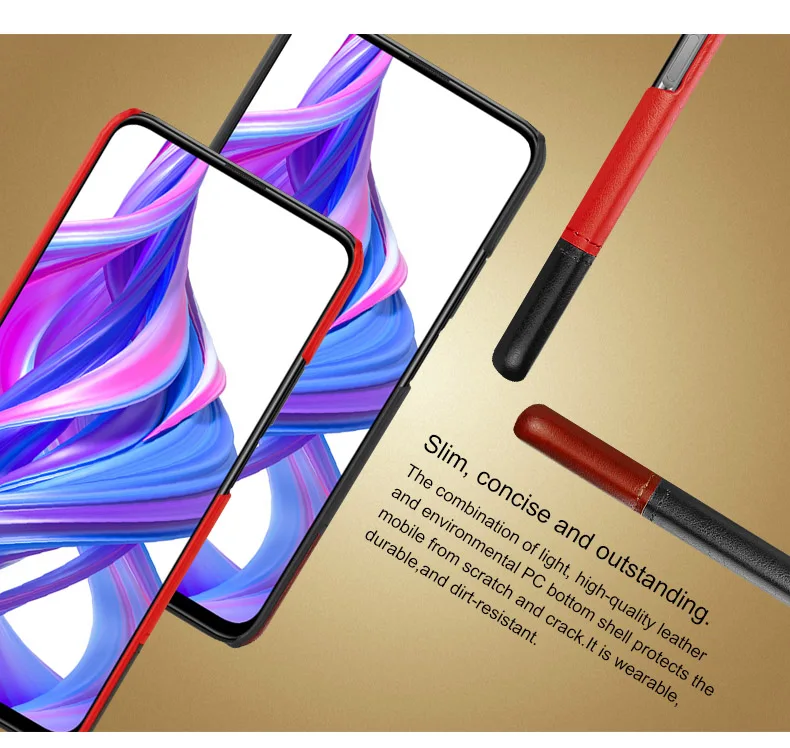 Honor 9 X Чехол Honor 9X Pro Чехол IMAK Concie Роскошный кожаный чехол-накладка для huawei Honor 9X чехол Hono X9 9XPro для телефона