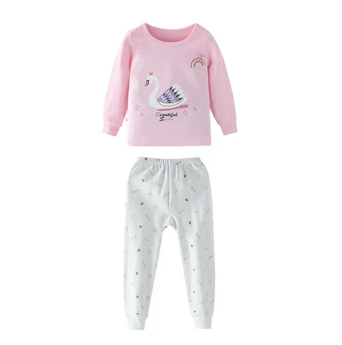 Детская одежда для сна для мальчиков зимние хлопковые комплекты для маленьких девочек Детская домашняя одежда, пижамы для мальчиков, детская одежда для сна, От 2 до 13 лет одежда для подростков - Цвет: color at picture