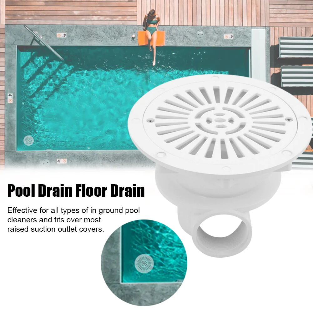 Replacement Sink Filter White Swimming Pool Main Drain Hot Tub Multifunctional Accessory Anti Clogging Durable In Ground Spas